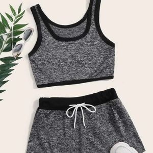 Grey Two piece sporty set
